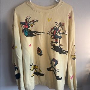 Disney Cream Graphic Men's Sweater / Halloween